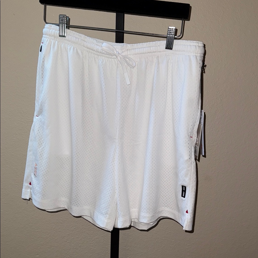 NWT $128 ASRV DSG-0988 White Reversible Athletic Shorts Men’s Size M